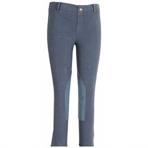 TuffRider Starter Lowrise Pull On Jodpurs Breeches 479 Child Denim Blue Size 6